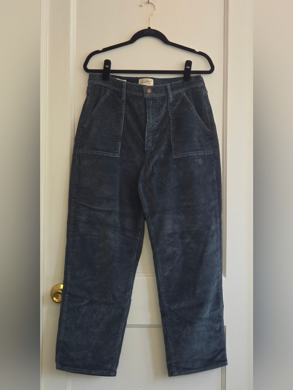 Universal Thread Teal Corduroy Vintage Straight Pants High Rise 14 32R